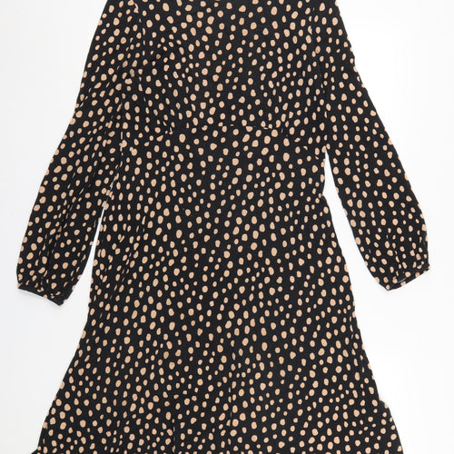 Principles Women's Black Polka Dot Shift Dress Size 12