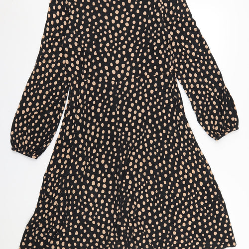 Principles Women's Black Polka Dot Shift Dress Size 12