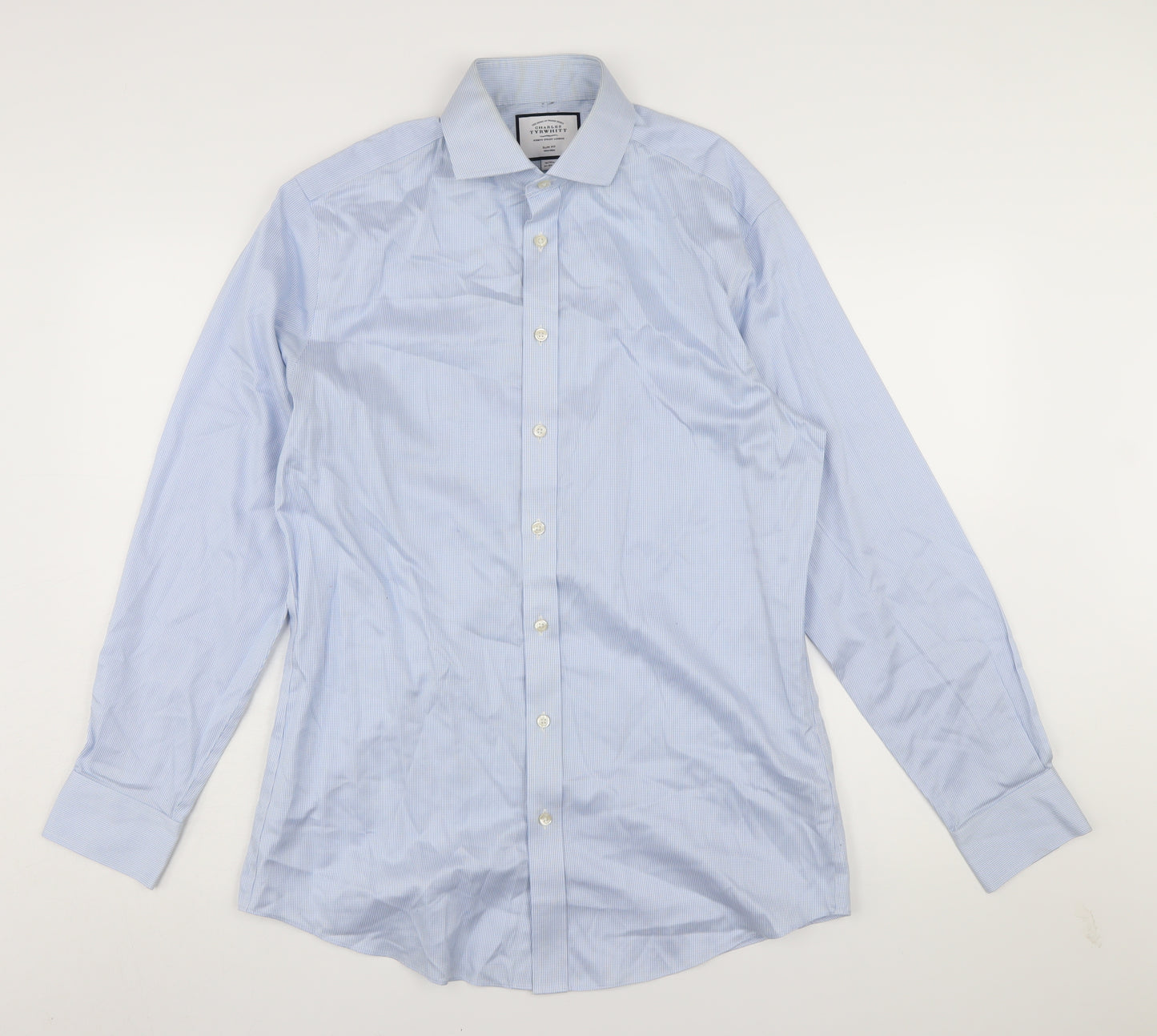 Charles Tyrwhitt Men's Blue Slim Fit Dress Shirt