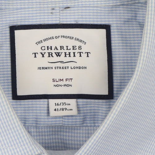 Charles Tyrwhitt Men's Blue Slim Fit Dress Shirt