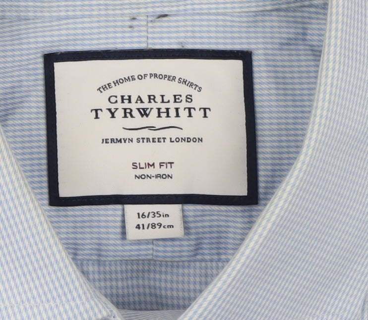 Charles Tyrwhitt Men's Blue Slim Fit Dress Shirt