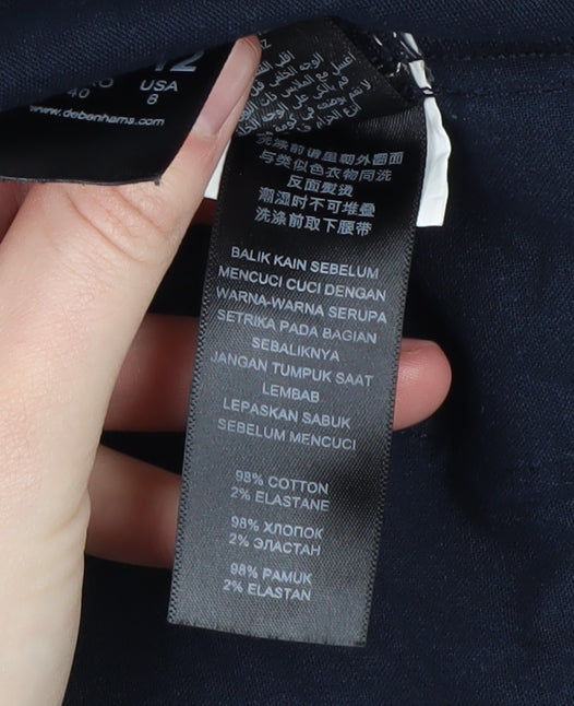 Jasper Conran Women's Blue Chino Trousers Size 12