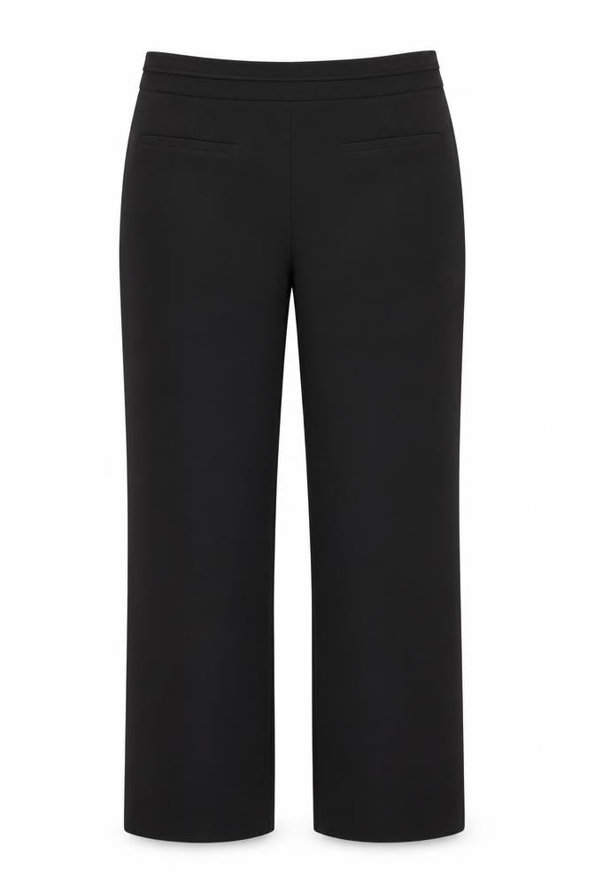 Front view of David Emanuel Black Dress Pants, size 10, Regular Fit