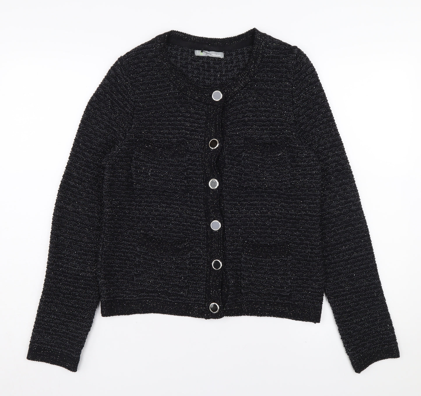 Marks and Spencer Women's Black Cardigan, Size 12, All Seasons