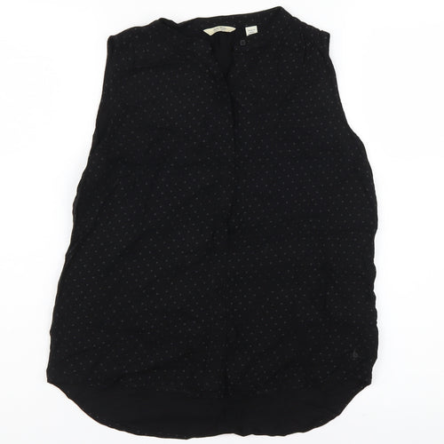Jack Wills Women's Black Polka Dot Blouse Size 8