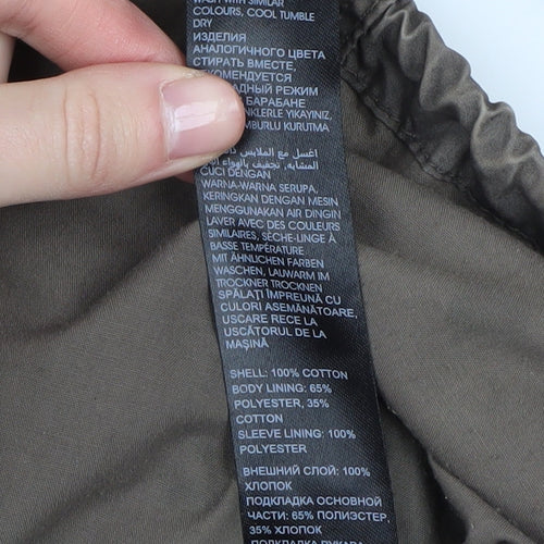 Mantaray Women's Brown Parka Jacket Size 14 Hooded