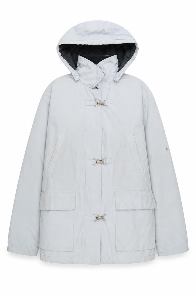 Front view of Mât de Misaine Women's Grey Anorak Jacket, size 6