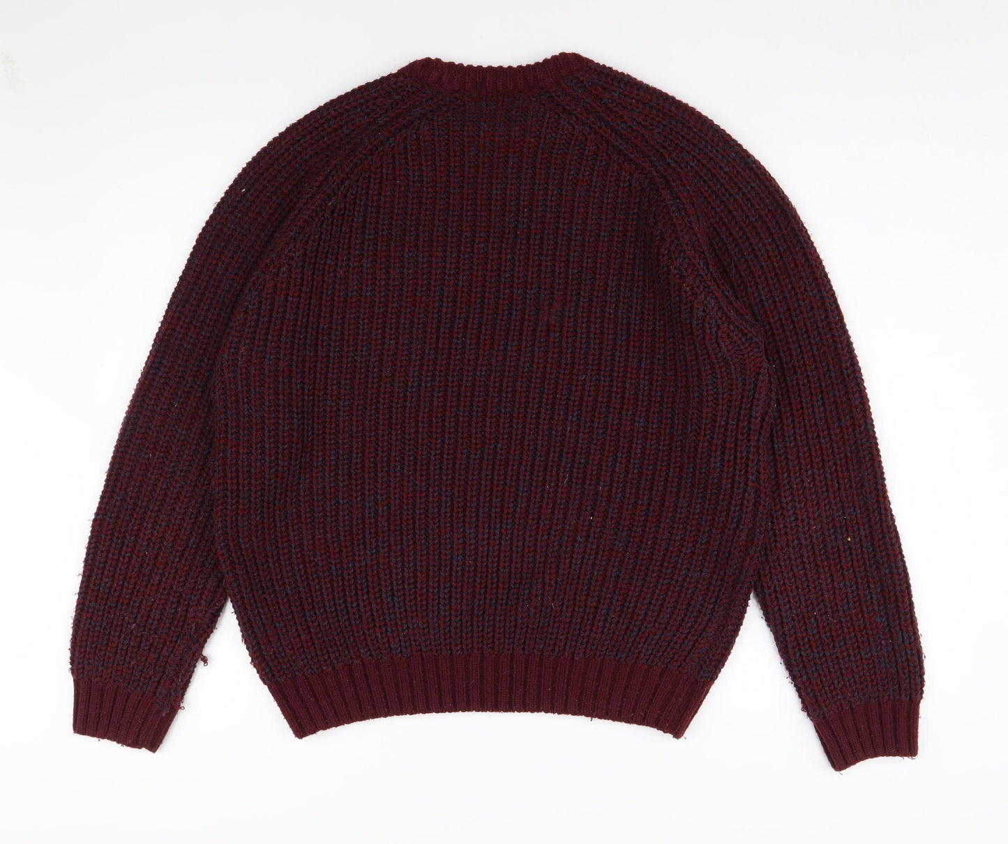P.G. Field Men's Red Chunky Knit Pullover Jumper - M