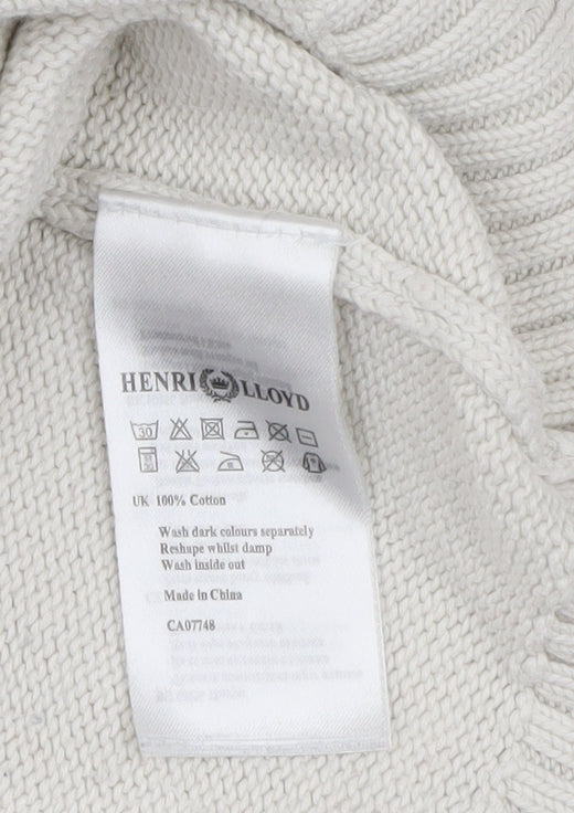 Henri Lloyd Women's Ivory Medium Fair Isle Knit Jumper