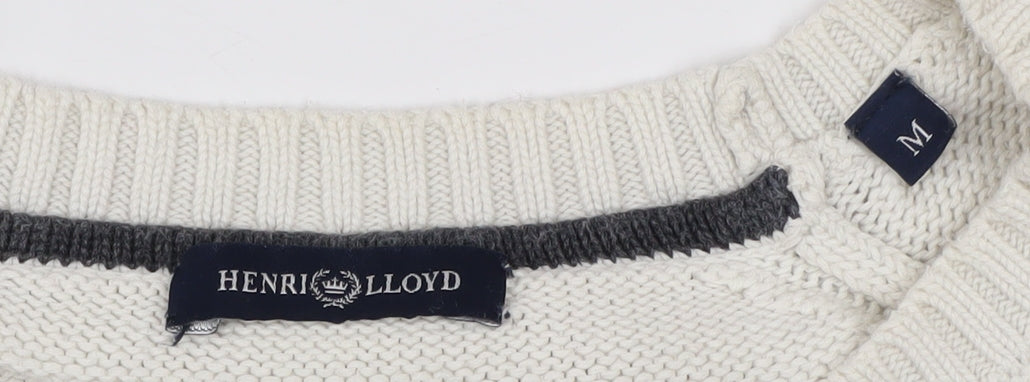 Henri Lloyd Women's Ivory Medium Fair Isle Knit Jumper