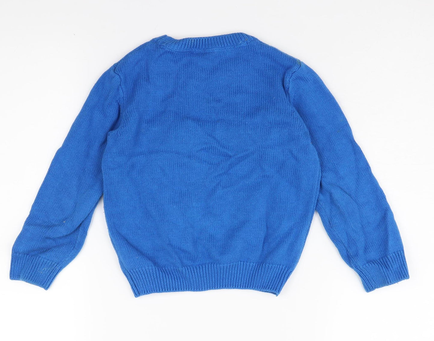 The Gruffalo Boys Blue Pullover Jumper 4-5 Years Casual Knit