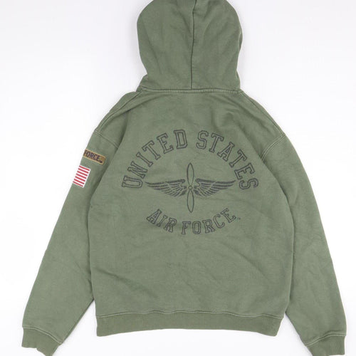 Topshop Green Air Force Hoodie, Size 10, Casual Wear