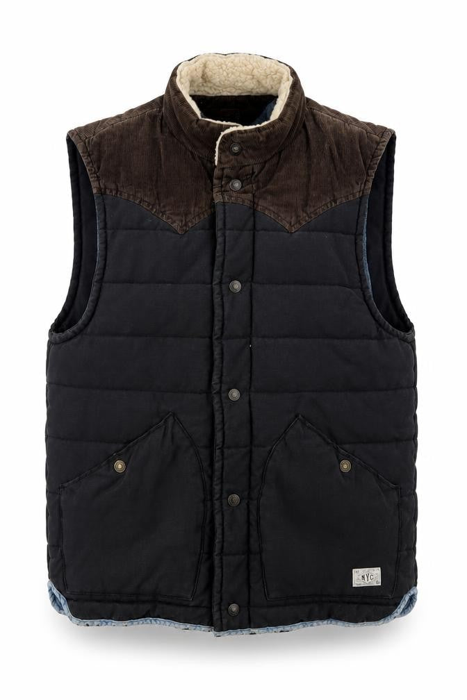 Tommy Hilfiger Denim Men's Black Puffer Waistcoat S