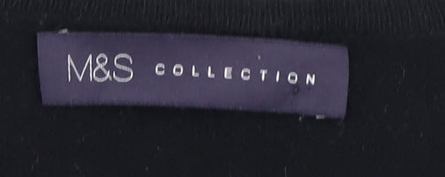 Marks & Spencer Women's Black Tunic Blouse Size 12
