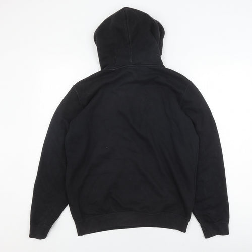 Champion Unisex Black Pullover Hoodie Medium Logo Detail