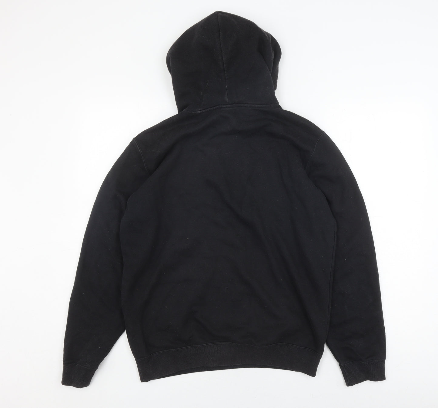 Champion Unisex Black Pullover Hoodie Medium Logo Detail