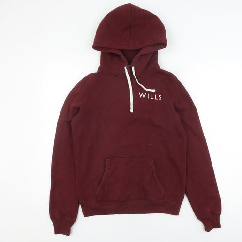 Jack Wills Women's Red Pullover Hoodie Size 10