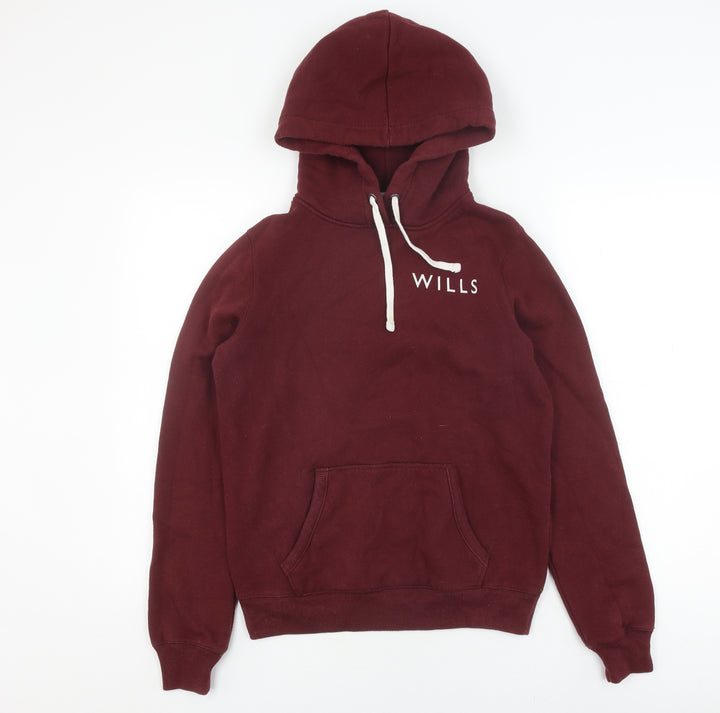 Jack Wills Women's Red Pullover Hoodie Size 10
