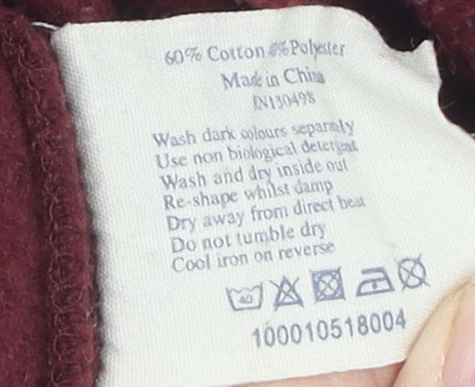 Jack Wills Women's Red Pullover Hoodie Size 10