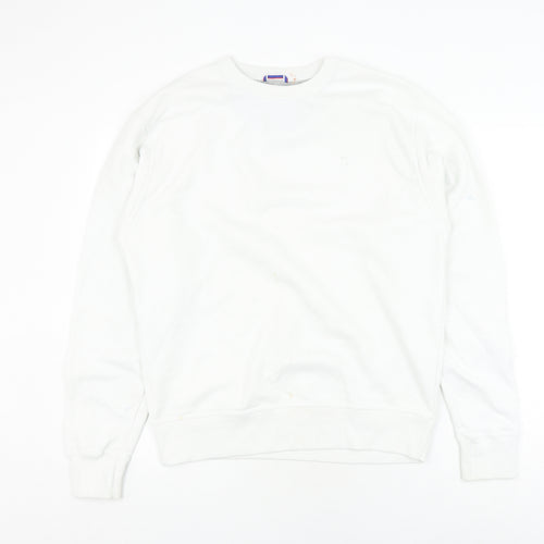 Champion White Unisex M Pullover Sweatshirt