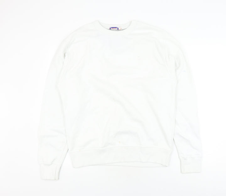 Champion White Unisex M Pullover Sweatshirt