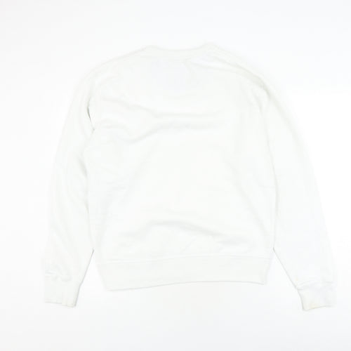 Champion White Unisex M Pullover Sweatshirt