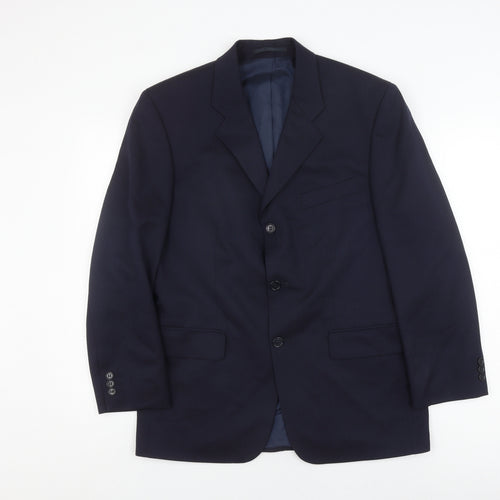 WOOLMARK Men's Black Blazer UK 40, Formal Wear