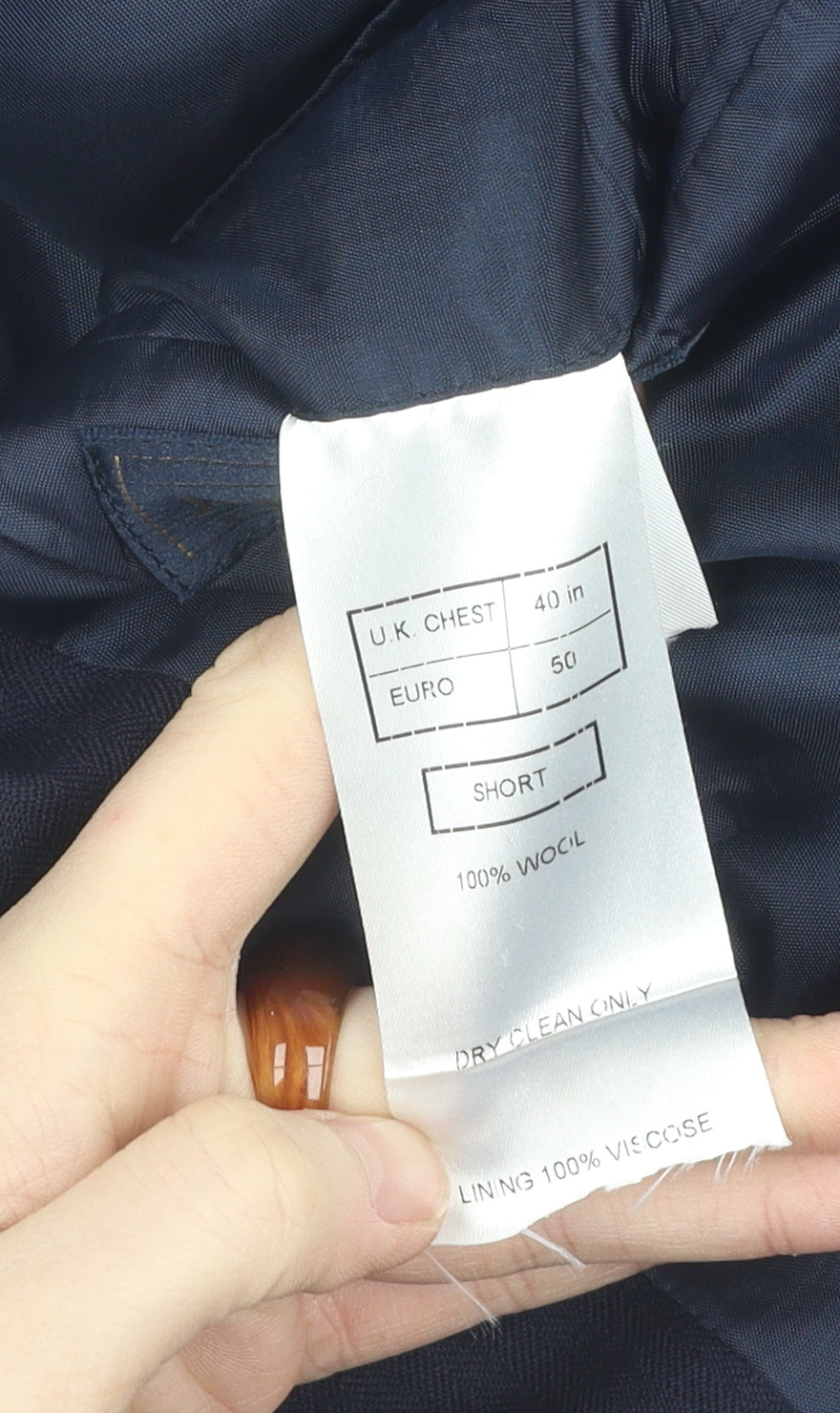 WOOLMARK Men's Black Blazer UK 40, Formal Wear