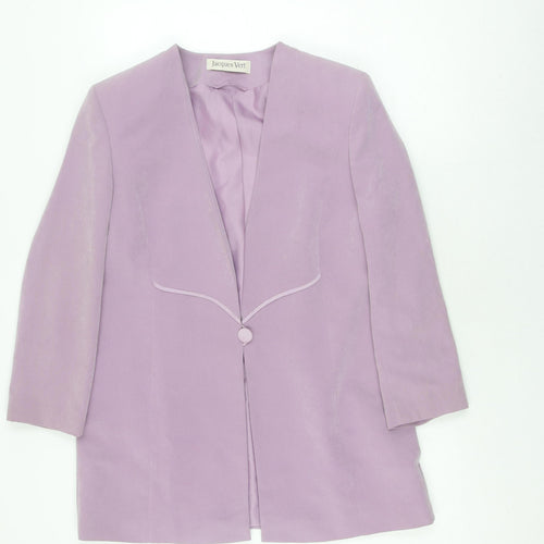 Jacques Vert Women's Purple Blazer Size 12 Formal