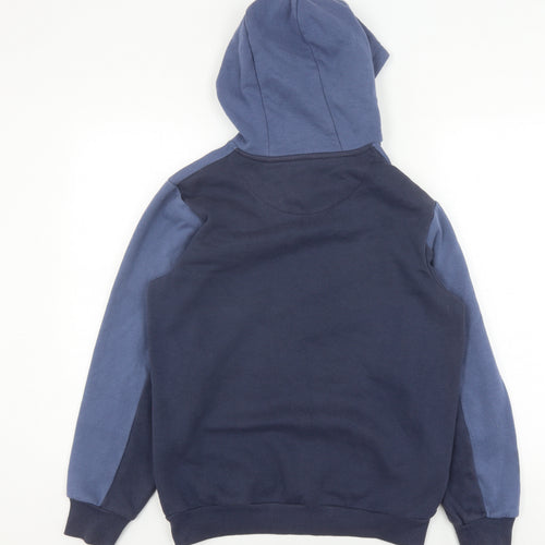 McKenzie Boys Blue Colourblock Pullover Hoodie 13-15 Years