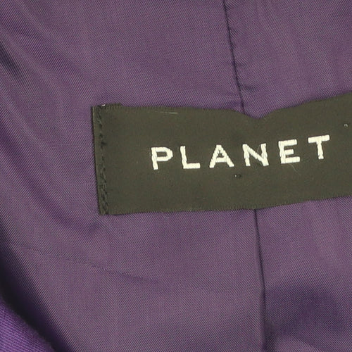 Planet Women's Purple Buttoned Jacket Size 10