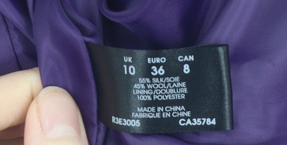 Planet Women's Purple Buttoned Jacket Size 10