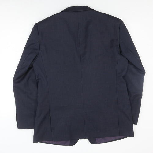 Next Men's Blue Regular Fit Suit Jacket Size 44R