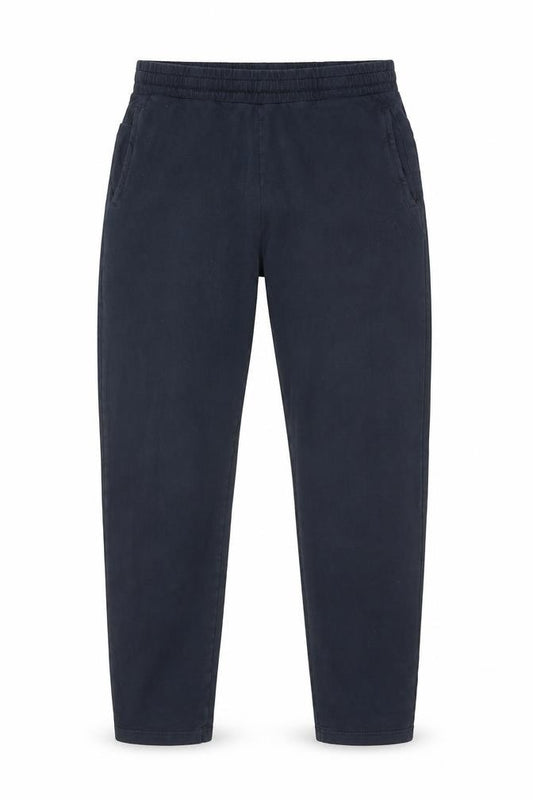 Front view of Emporio Armani Men's Black Joggers, size S, Stylish Gym Wear