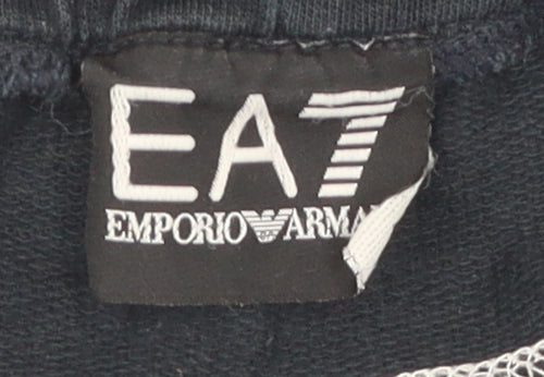 Emporio Armani Men's Black Joggers, Size S, Stylish Gym Wear