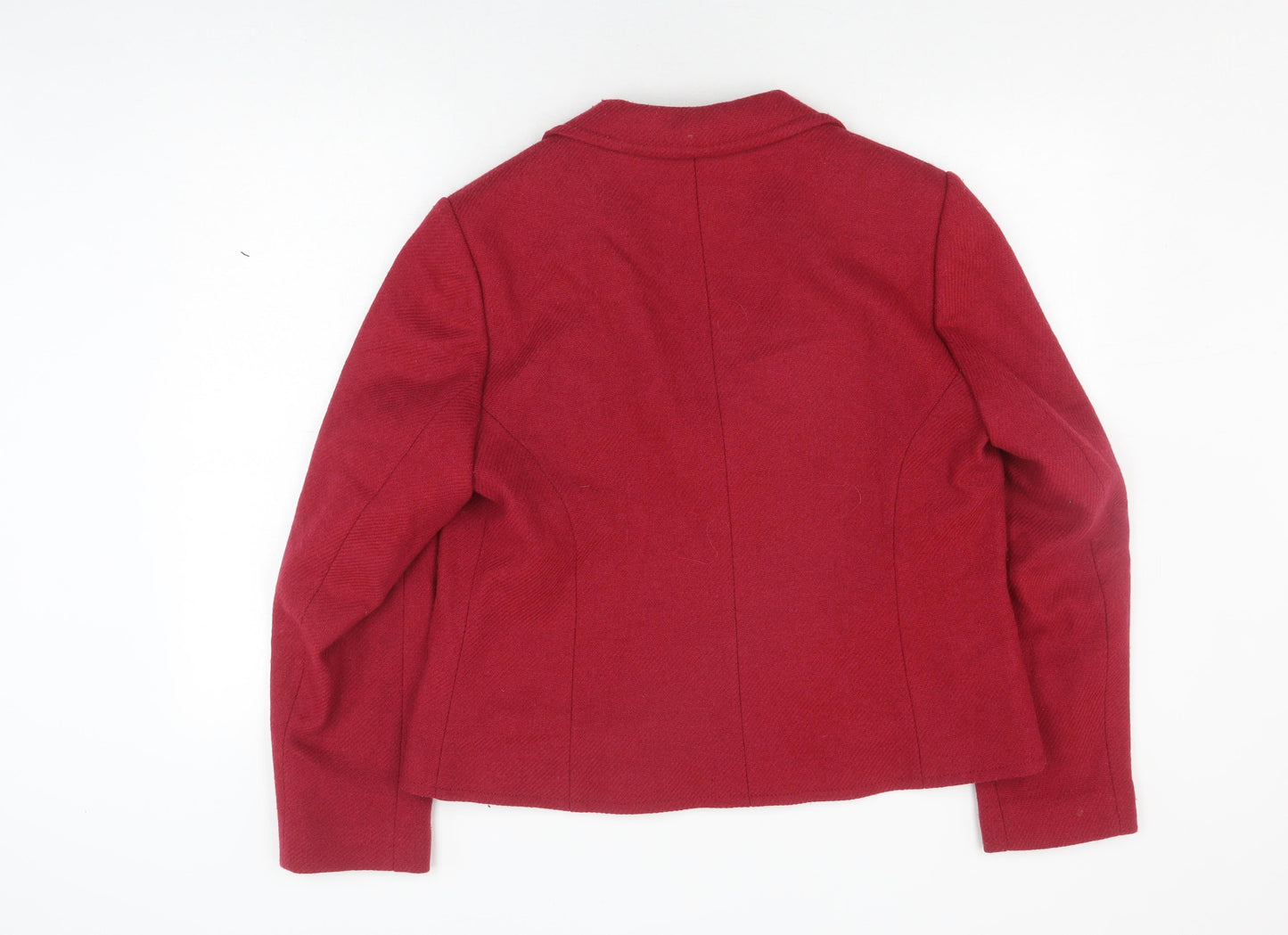 Alex & Co. Women's Red Wool Blazer Size 18