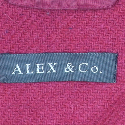 Alex & Co. Women's Red Wool Blazer Size 18