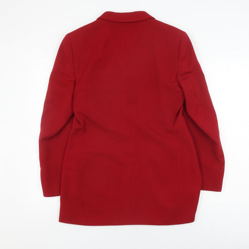 Austin Reed Women's Red Wool Long Blazer Size 12
