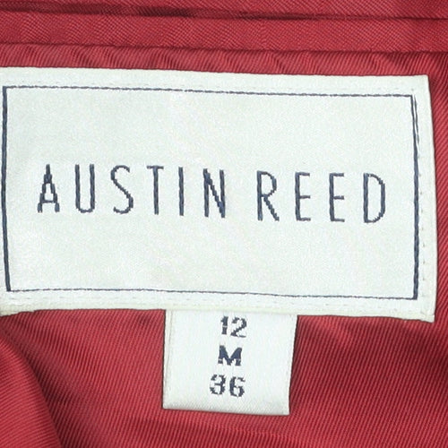 Austin Reed Women's Red Wool Long Blazer Size 12