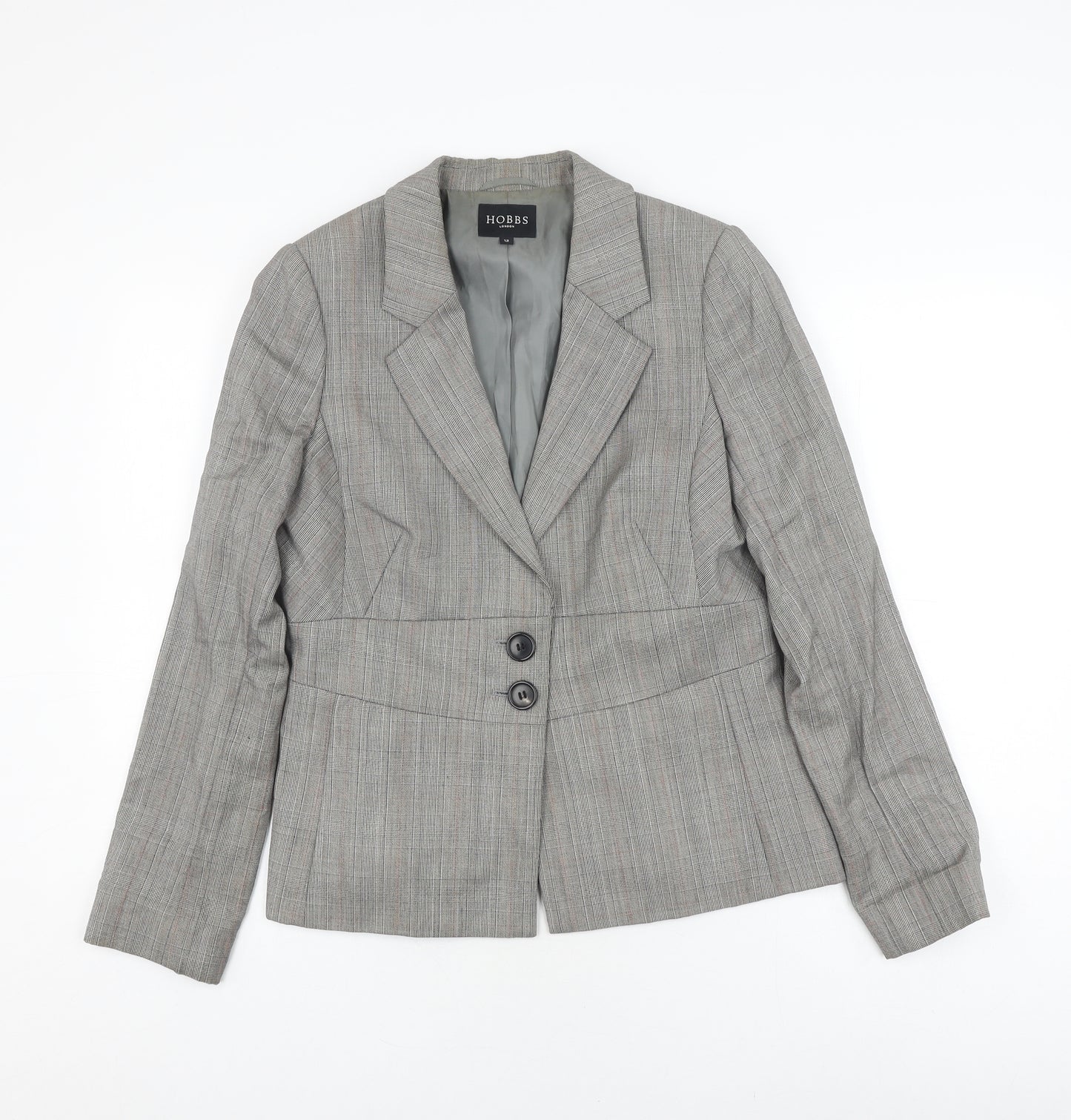 Hobbs Women's Grey Blazer - Size 12, Business Attire