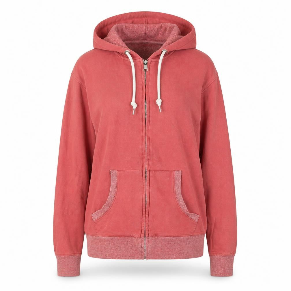 Twisted Soul Unisex Red Full Zip Hoodie XS
