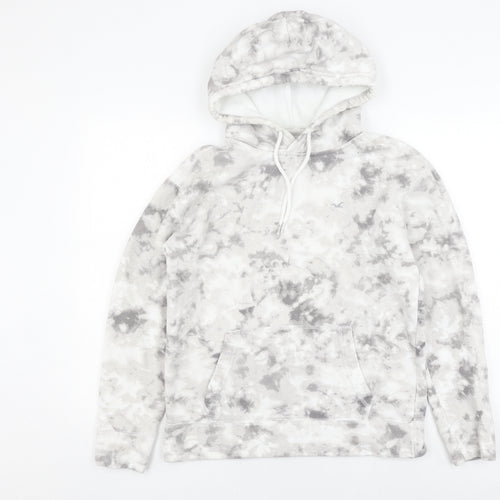 Hollister Co. Women's Grey Tie-Dye Hoodie Pullover S