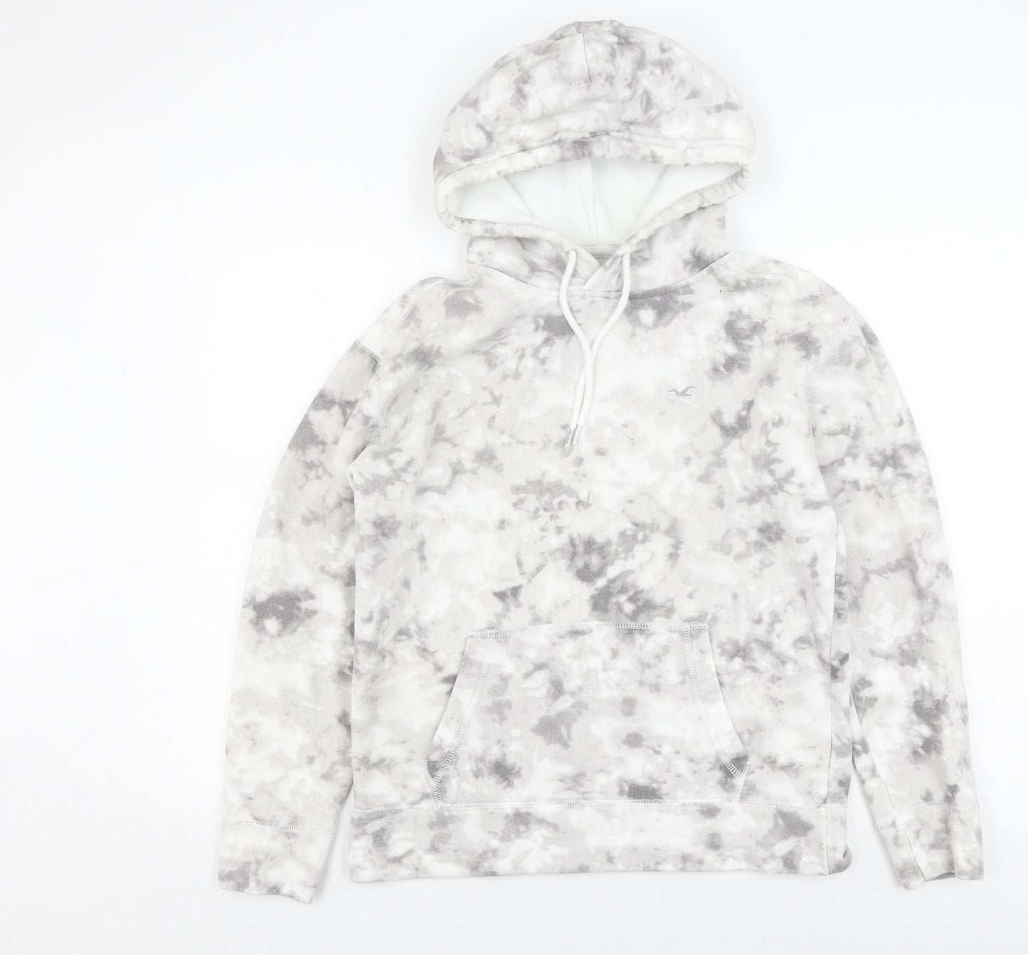 Hollister Co. Women's Grey Tie-Dye Hoodie Pullover S