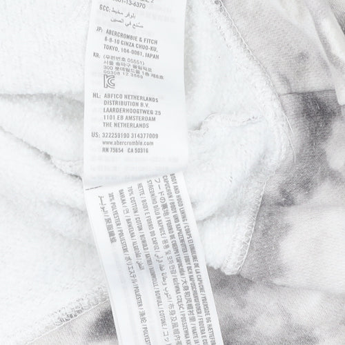 Hollister Co. Women's Grey Tie-Dye Hoodie Pullover S