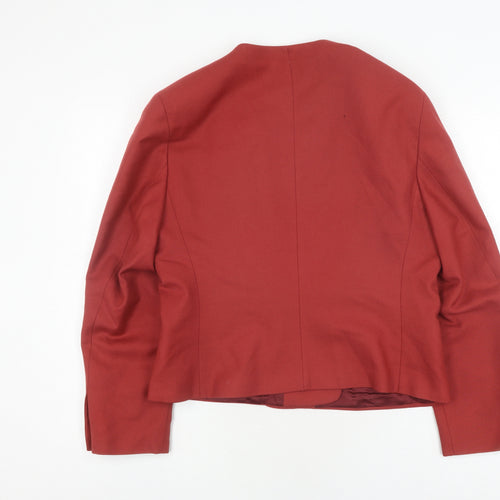 Austin Reed Women's Red Wool Double-Breasted Blazer Size 14