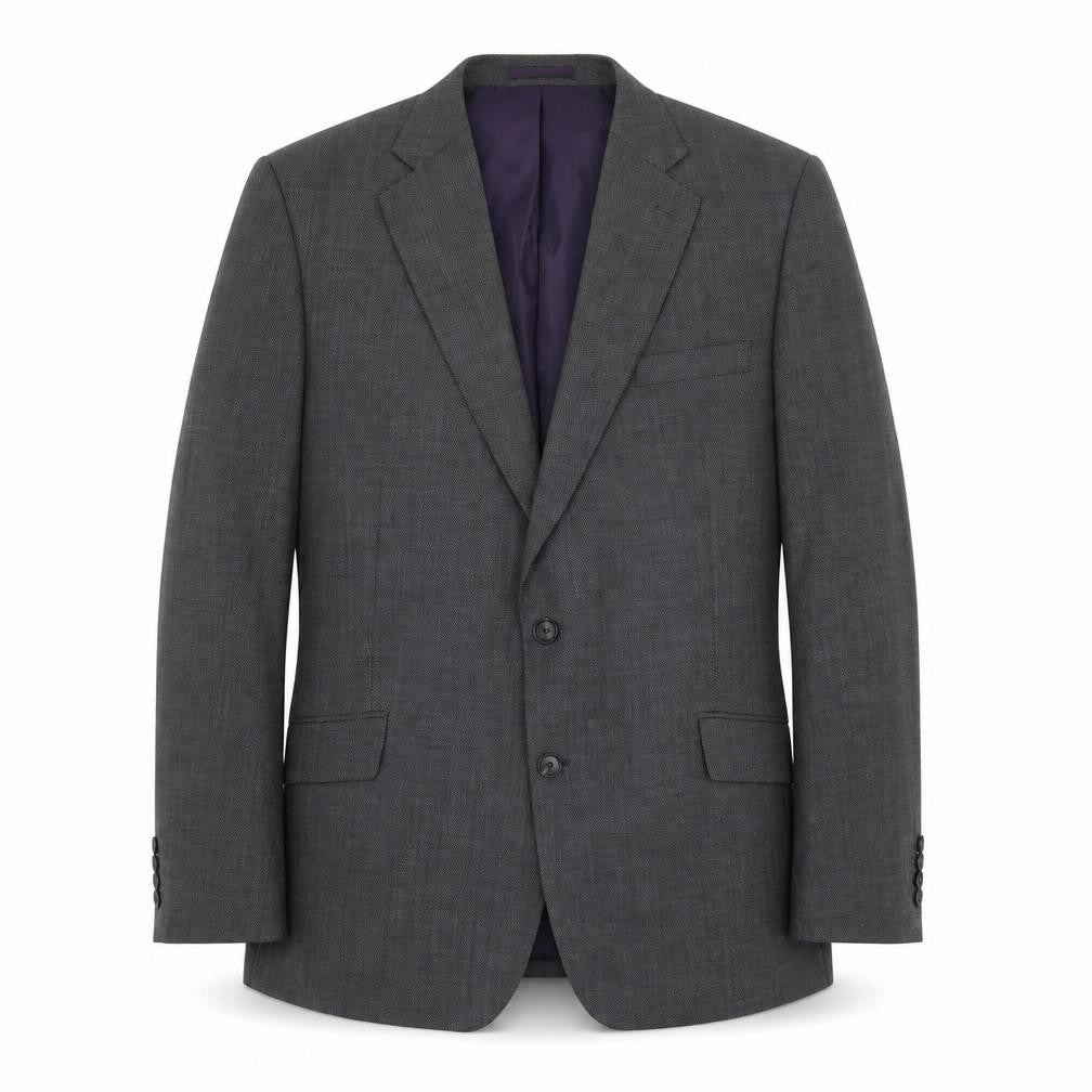 Front view of Marks & Spencer Men's Grey Blazer, Medium, 46R
