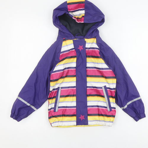 Lupilu Girls Multicoloured Striped Rain Coat Size 116