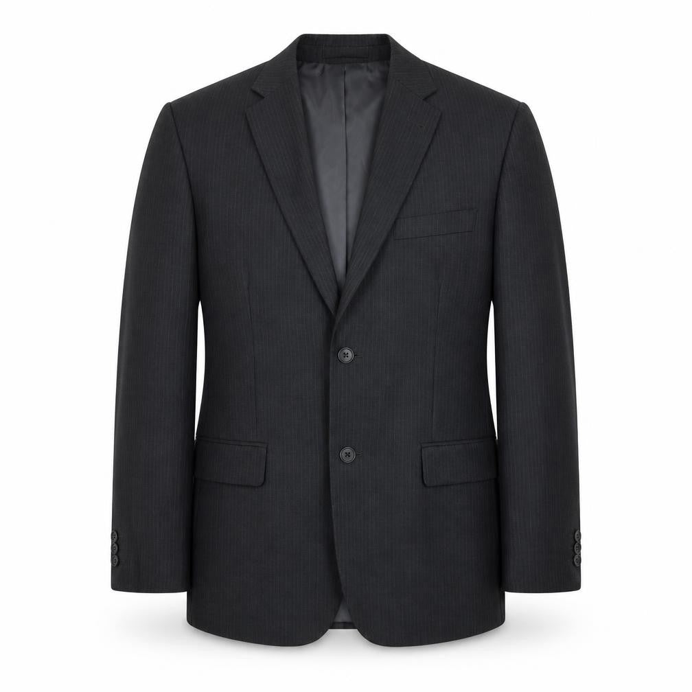 Front view of Jack Reid Men's Grey Blazer, 40S, Excellent