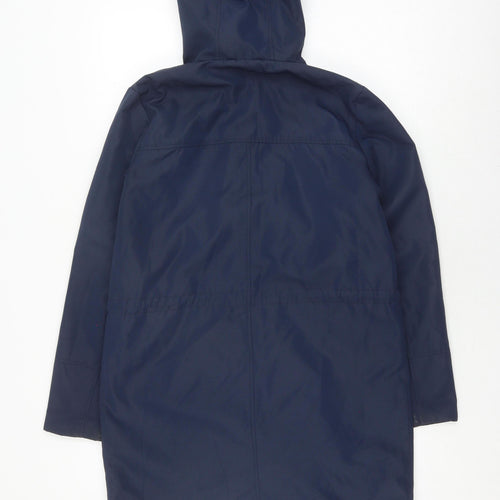 Fransa Women's Blue Hooded Parka Jacket Size XS