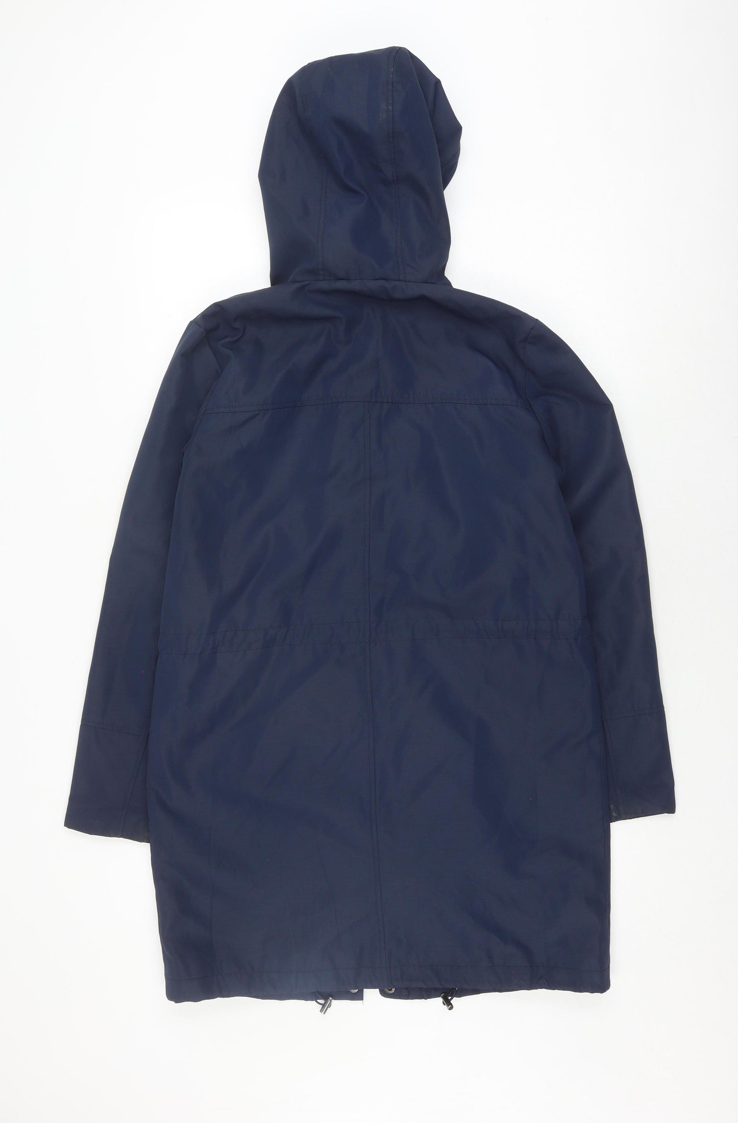 Fransa Women's Blue Hooded Parka Jacket Size XS